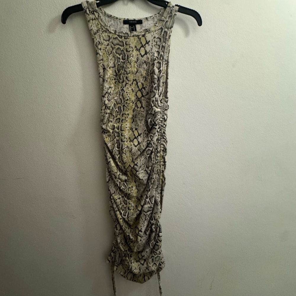 Forever 21 Snakeskin Print Mini Dress